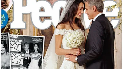 Первое фото свадебного платья невесты Джорджа Клуни