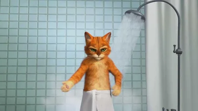 Улетная реклама Old Spice с котом в сапогах