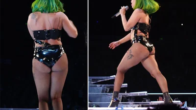 Леди Гага опять наела лишние килограммы