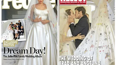 Первые фото тайной свадьбы Анджелины Джоли и Брэда Питта