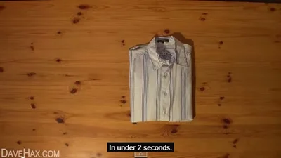 Складываем рубашку за 2 секунды