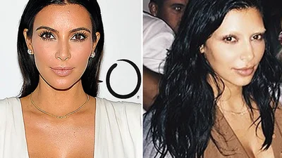 У модницы Ким Кардашьян пропали брови