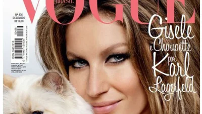 Знаменитая кошка попала на обложку Vogue