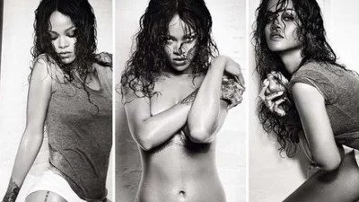 Горячее видео с откровенной съемки Rihanna