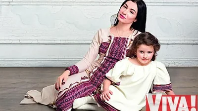 Анастасия Приходько с дочкой надела вышиванки