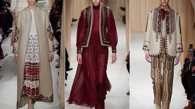 Украинские мотивы в коллекции Valentino Haute Couture