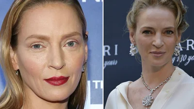 Ума Турман ужаснула новым лицом