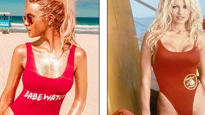 Пляжный патруль: новая версия самой известной фотосессии в купальнике