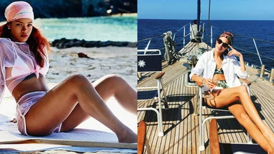 К пляжу готовы: звездные прически на море