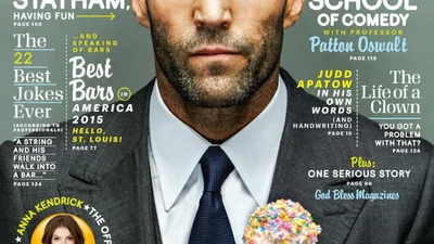 Джейсон Стэтхэм с мороженым украсил обложку Esquire