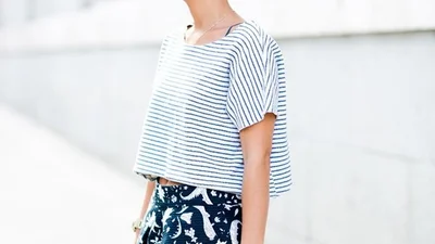 25 стильных образов в полоску