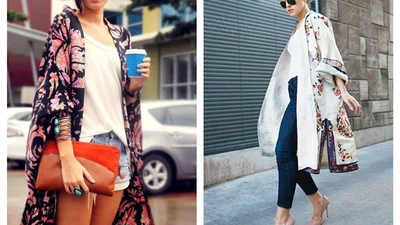 Отличное решение: как носить летнее халат-кимоно