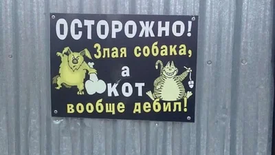 Справжній охоронець: сміховинні таблички про злих собак
