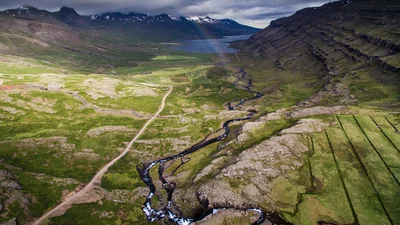 Чарующая красота: Исландия с высоты птичьего полета