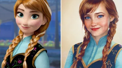 Діснеївські принцеси: який би вигляд мали героїні мультфільмів у житті