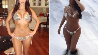 История взросления: как менялась попа Ким Кардашьян