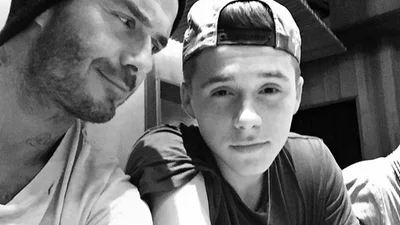 Публика оценила шутку Бруклина Бекхэма над отцом