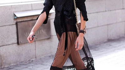 10 вариантов носить черное кружево и не облажаться