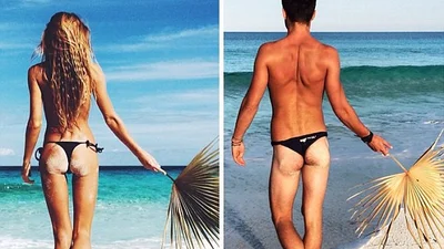 На кому сидить краще: парочка створює прикольні фото-пародії