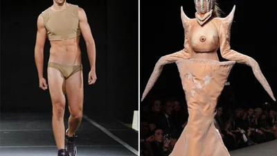Пугающая мода: ужасные наряды на модных показах