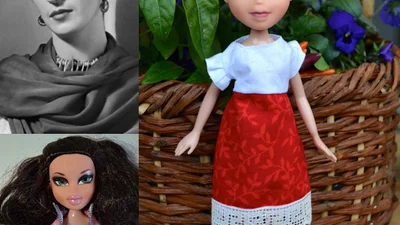 Девушка превращает куклы в знаменитых женщин 
