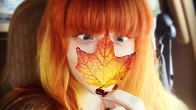 Вдохновение осенью: волосы цвета осенних листьев