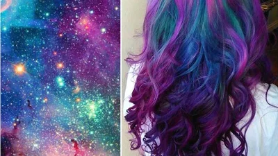 Это космос: девушки подсели на необычный цвет волос 