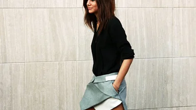 Акцент: с чем носить вещи ассиметричного кроя