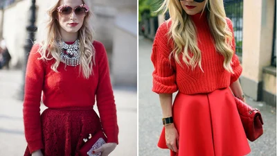 24 способа стильно носить красную сумку