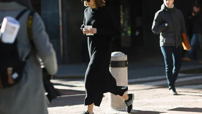 Уличная мода зимой в Милане