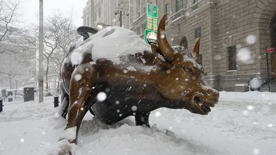 Вот так выглядит знаменитый снегопад в США