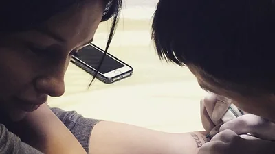 Анастасия Приходько сделала тату в честь детей