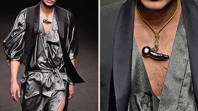 Дизайнер украсила моделей подвеской с пенисом