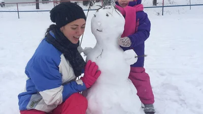 Вика из НеАнгелов активничает зимой