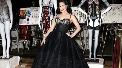 Дита Фон Тиз очаровала всех своим нарядом