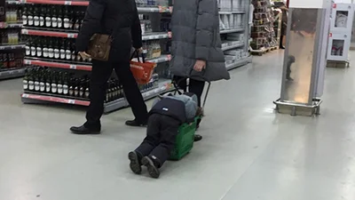 Чого тільки не надивишся в супермаркетах