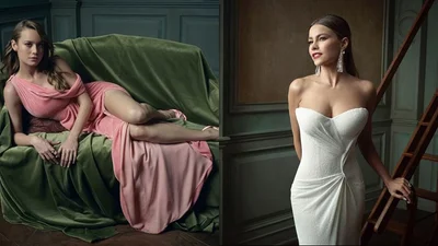 Официальные портреты звезды после Оскара на вечеринке Vanity Fair