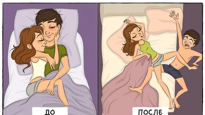 Смішні картинки про життя до і після весілля