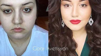 Чудеса косметики: жінки до і після макіяжу