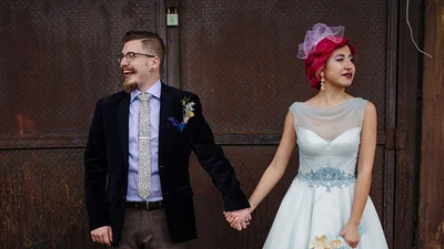 Фотографії неймовірно стильного весілля в дусі Pop-up