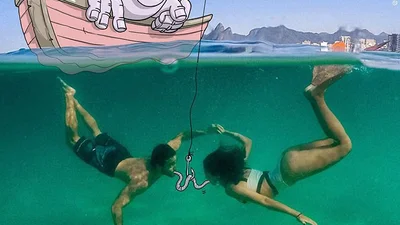 Додані малюнки повністю змінили суть фотографії