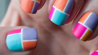 30 ідей модного манікюру в стилі колор-блок