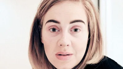 Адель без макіяжу зробила неприємну заяву