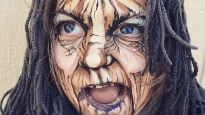 Жахаючий мейк для дитини на Хелловін