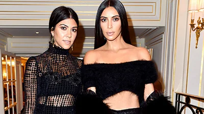 Кортні і Кім Кардашьян показали смішне дитяче фото