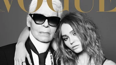 Лілі Роуз-Депп засвітилась із Карлом Лагерфельдом на обкладинці Vogue
