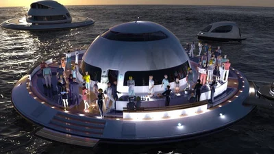 В Італії побудували будинок НЛО на воді