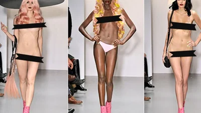 Шок: оголені моделі продефілювали на показі