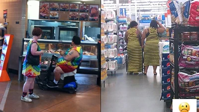 Справжнє божевілля: дикі прикиди американців у супермаркетах