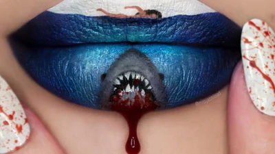 Картини на губах: б'юті-блогер створює шедеври